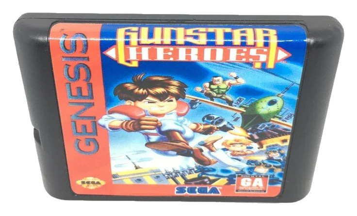 Gunstar Heroes Sega Genesis Game Car