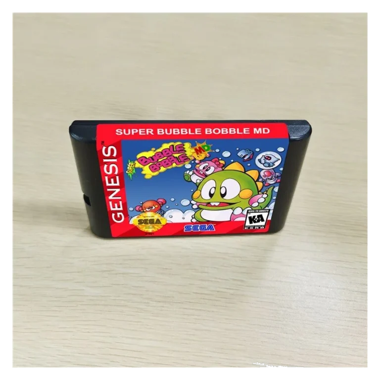 Super Bubble Bobble 16bit Cartridge Card For Sega Gene
