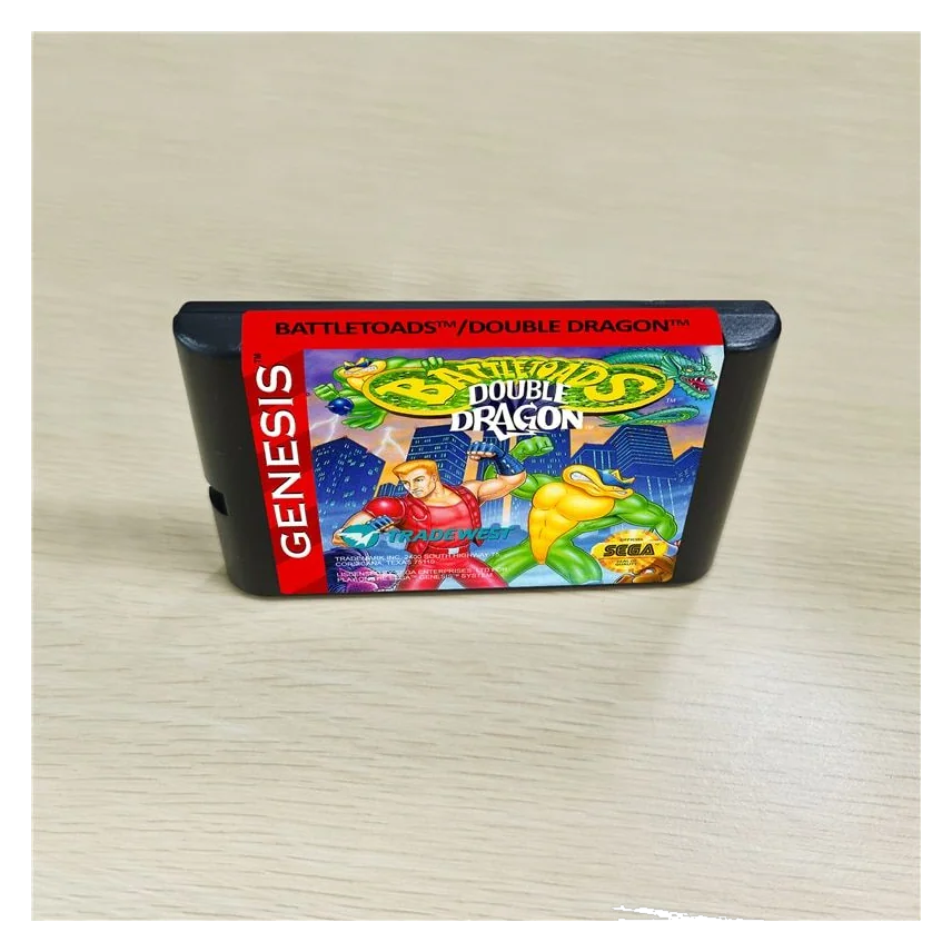Battletoads & Double Dragon 16bit Cartridge Card For Sega Genesis Mega Drive MD Console