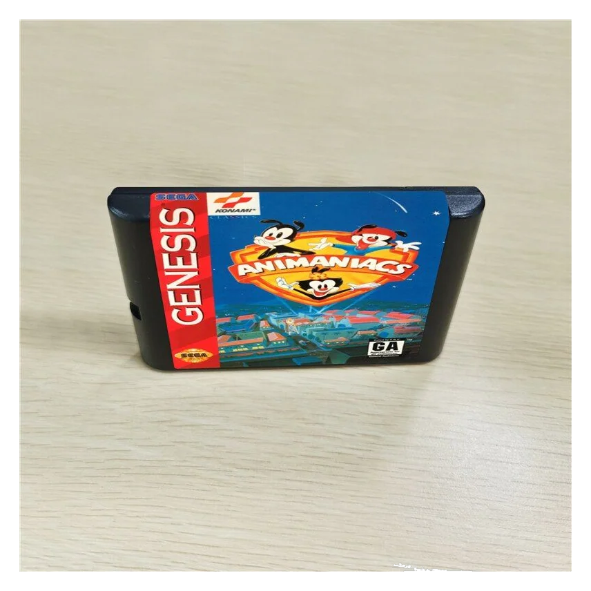 Animaniacs 16bit Cartridge Card For Sega Genesis Mega Drive MD Console