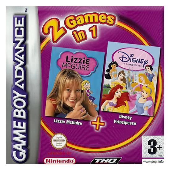 2 Games in 1 – Disney Princess + Lizzie McGuire