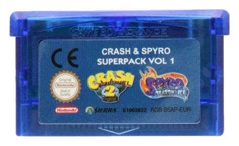 2 Games in 1-Crash & Spyro Pack Volume 1