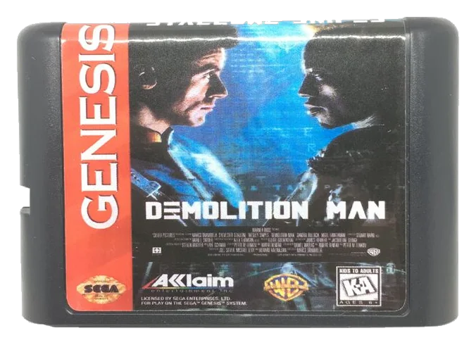 Demolition Man Sega Genesis Game Cardl