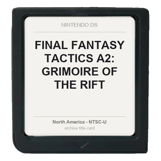Final Fantasy Tactics A2: Grimoire of the Rift