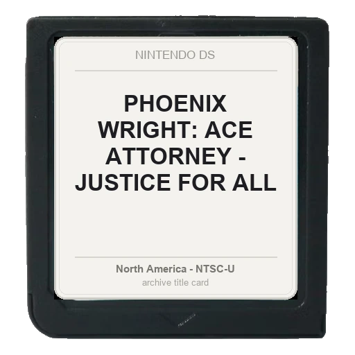 Phoenix Wright: Ace Attorney – Justice for All