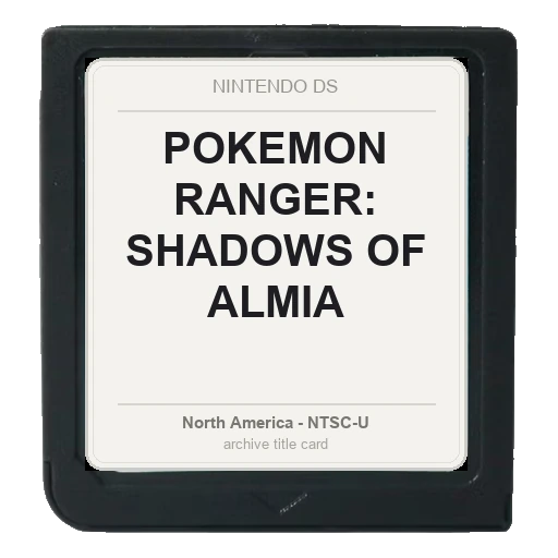 Pokemon Ranger: Shadows of Almia