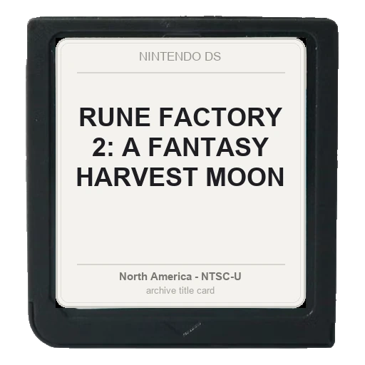Rune Factory 2: A Fantasy Harvest Moon