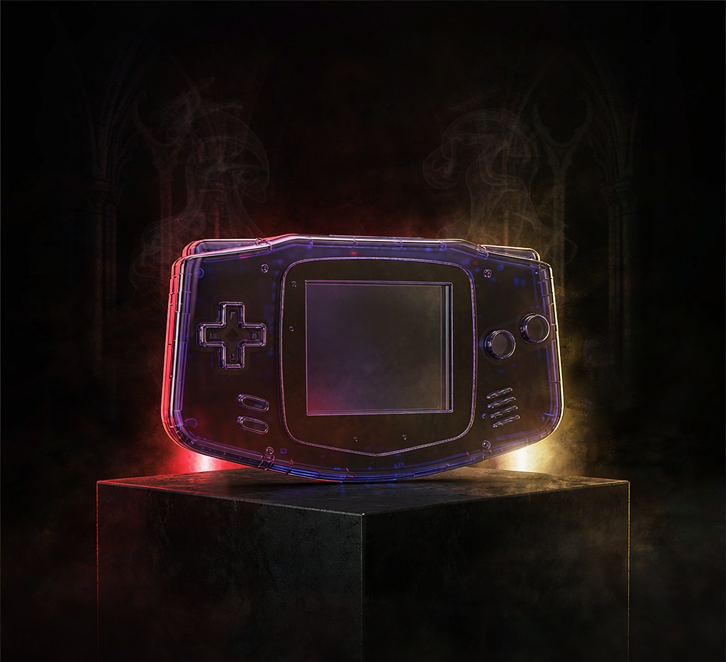 Game Boy Advance console render
