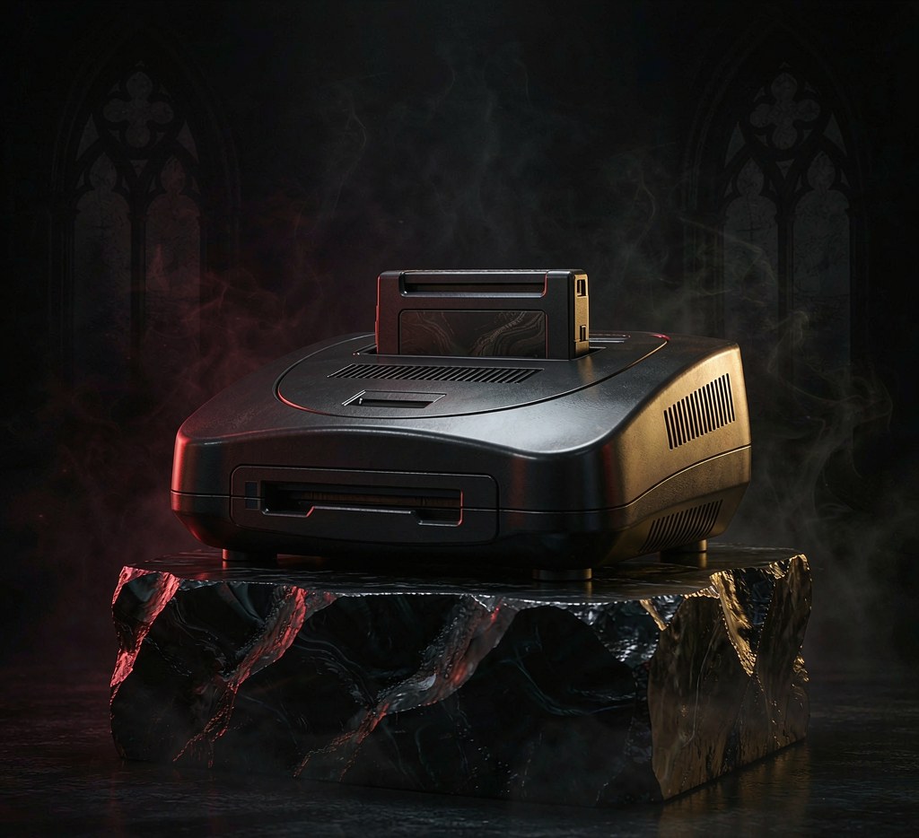Mega Drive console render